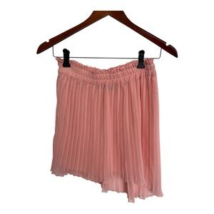Zara Assymetrical Pink Pleated Skirt size XS